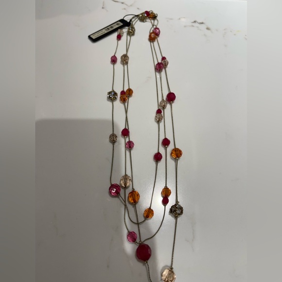 STUNNING ANN TAYLOR ROPE NECKLACE. LIGHT GOLD TONE / BRONZE TONE. NEW WITH TAGS! - Picture 6 of 8